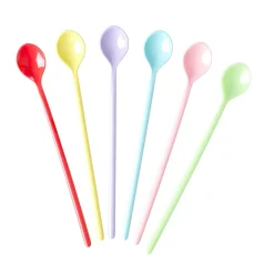 RICE Melamin Latte Löffel 6er-Set YIPPIE YIPPIE YEAH