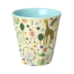 RICE Mittelgroßer Melamin Kinderbecher Fun Fair