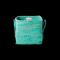 RICE quadratischer Korb Raffia