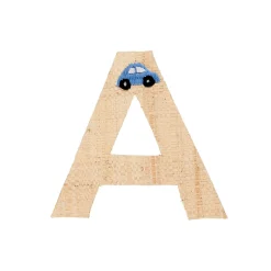 RICE Raffia Buchstaben Sticker