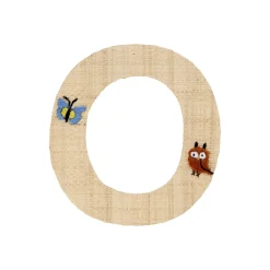 RICE Raffia Buchstaben Sticker