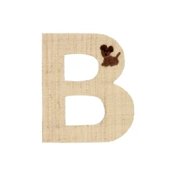 RICE Raffia Buchstaben Sticker