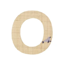 RICE Raffia Buchstaben Sticker