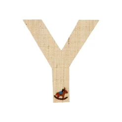 RICE Raffia Buchstaben Sticker