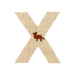 RICE Raffia Buchstaben Sticker