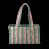 RICE Raffia Shoppingtasche Streifen