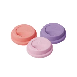 RICE Silikon Deckel für Melamin Becher 3er