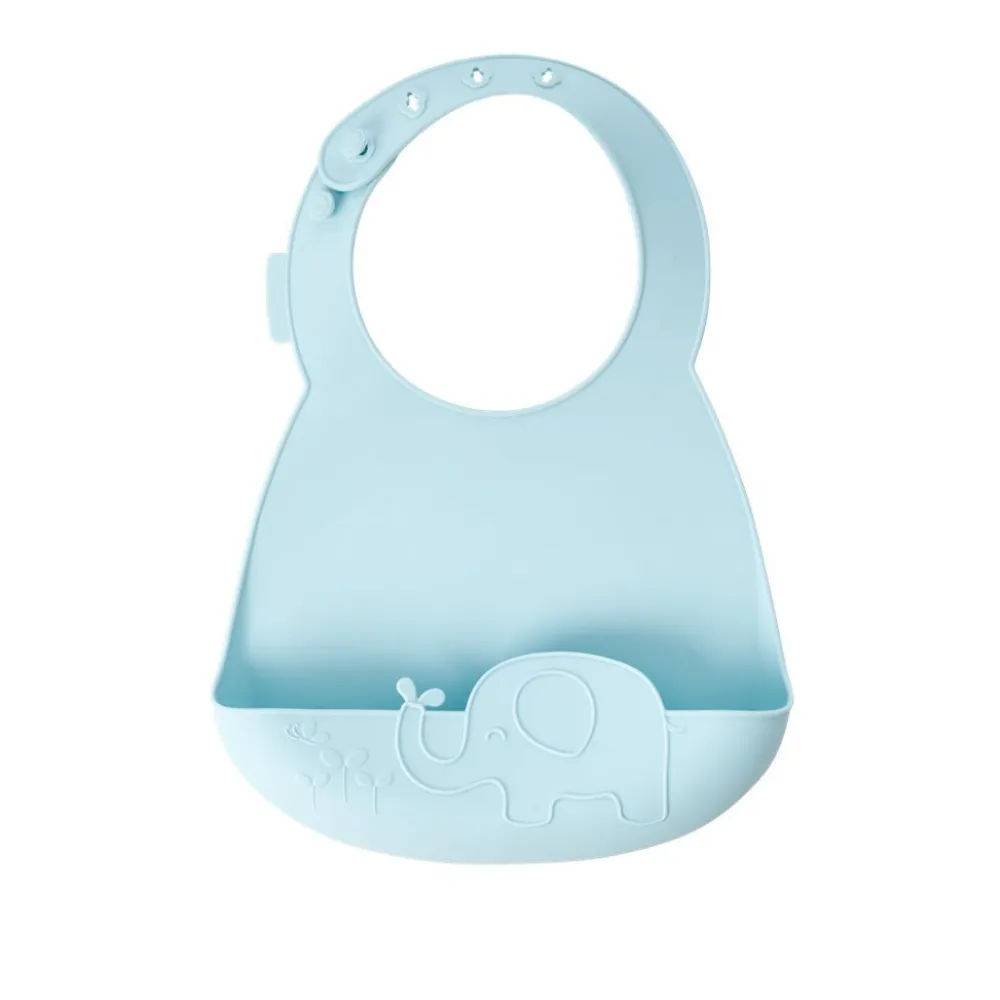 Kinder RICE Silikon Lätzchen mit Auffangschale