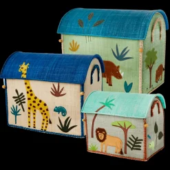 Kinder RICE Spielzeug Aufbewahrungskörbe Jungle Animals