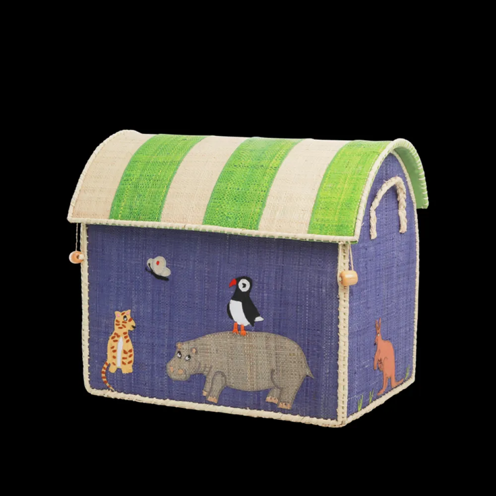 Kinder RICE Spielzeugkörbe Aufbewahrung Zootiere 3er Set